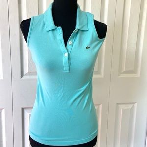 Lacoste Sleeveless Pique Polo Shirt
